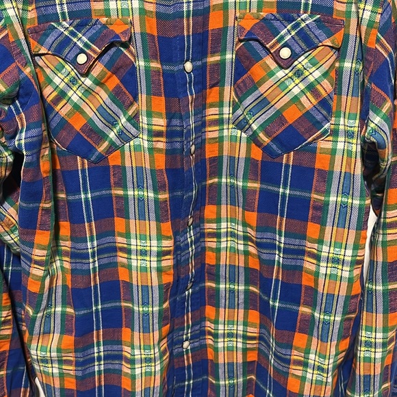 VTG Western Polo Pearl Snap button down - Picture 2 of 7